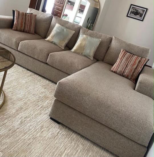 Deep Seat Sectional #3 - HK Furniture Living Room Collection, Kampala Uganda